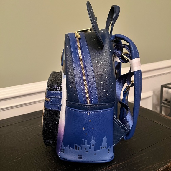 NWT DISNEY PARKS LOUNGEFLY WDW 50TH ANNIVERSARY MMMA PETER PAN MINI BACKPACK - Picture 9 of 9